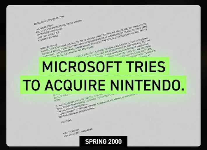 Microsoft offers glimpse of its attempt to woo Nintendo back in 1999