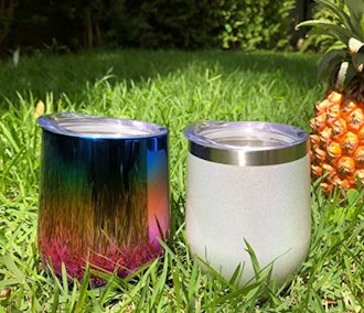 CHILLOUT LIFE Stainless Steel Wine Tumblers (2-Pack)