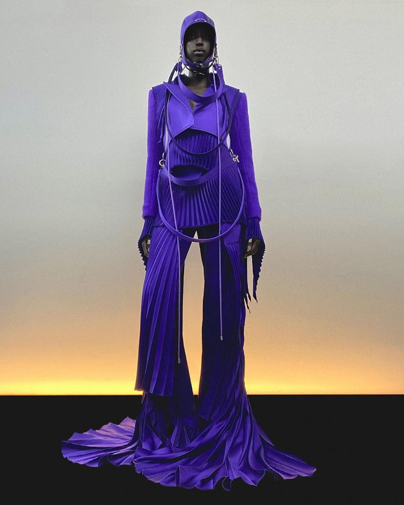 A look from Robert Wun's fall 2021 collection.