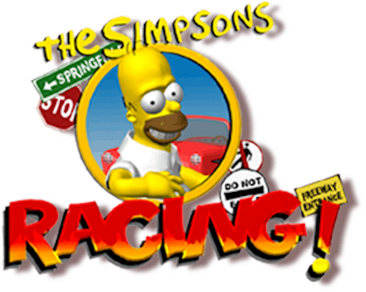 Old image of 'The Simpsons: Road Rage' pitch logo