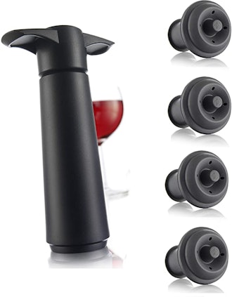 Vacu Vin Wine Saver Pump with Stoppers