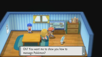 pokemon brilliant diamond massage