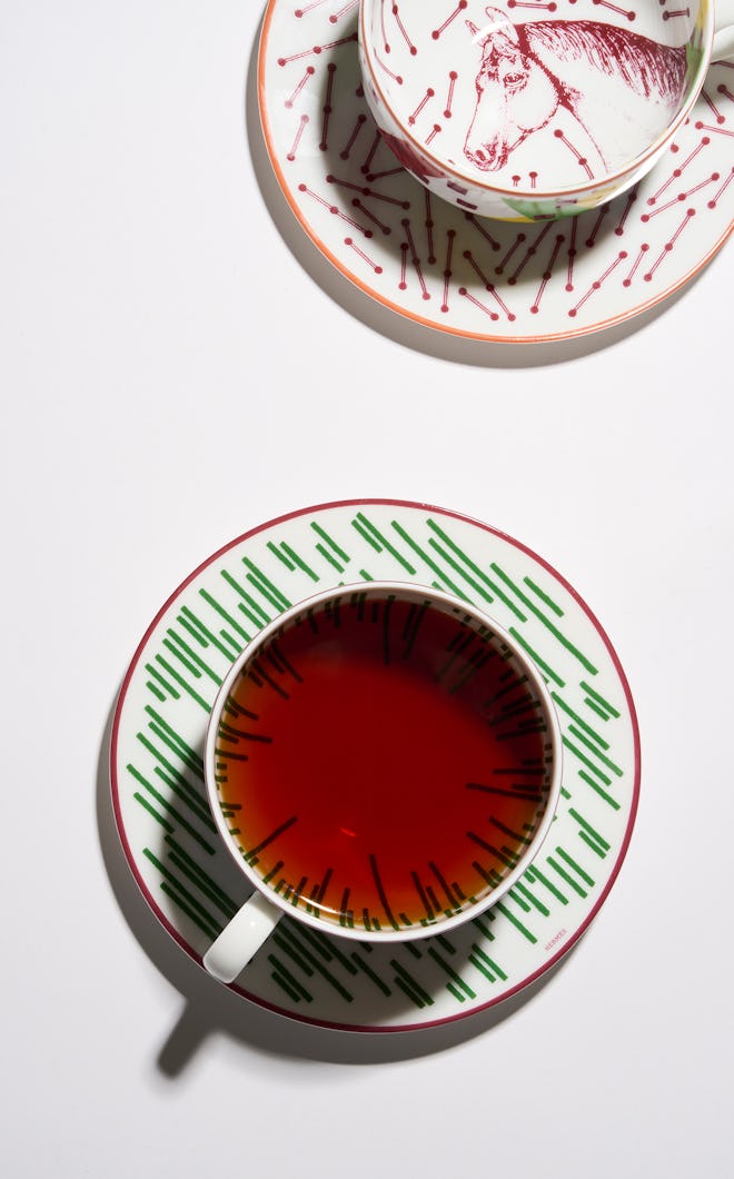 Hermès teacup and saucer set