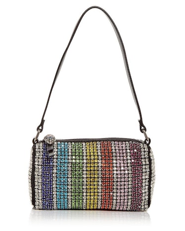 rainbow rhinestone embellished party bag