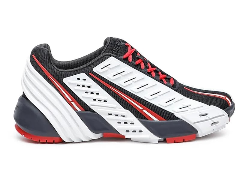 Diesel red navy and white sneaker