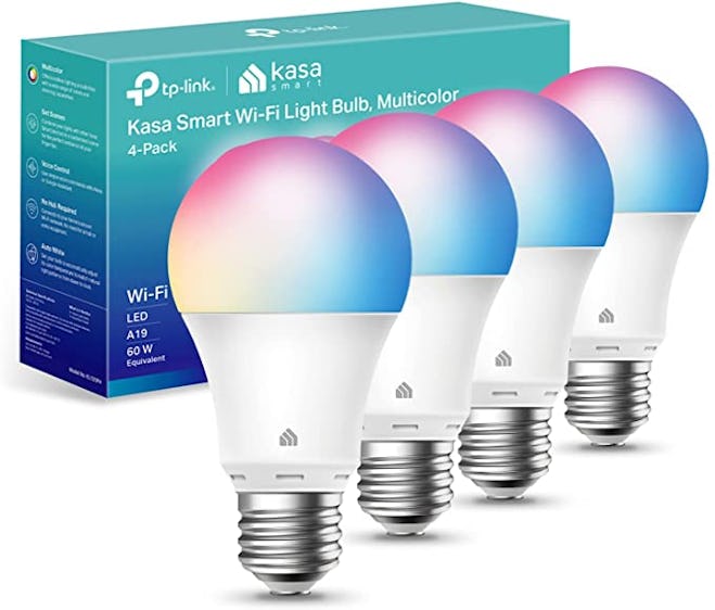 Kasa Smart Changing Dimmable Smart WiFi Bulbs (4-Pack)