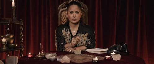 In the Ridley Scott crime film House of Gucci, Salma Hayek plays Giuseppina "Pina" Auriemma, a psych...