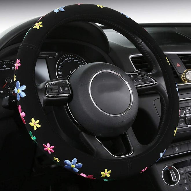 SHAKAR Embroidery Steering Wheel Cover