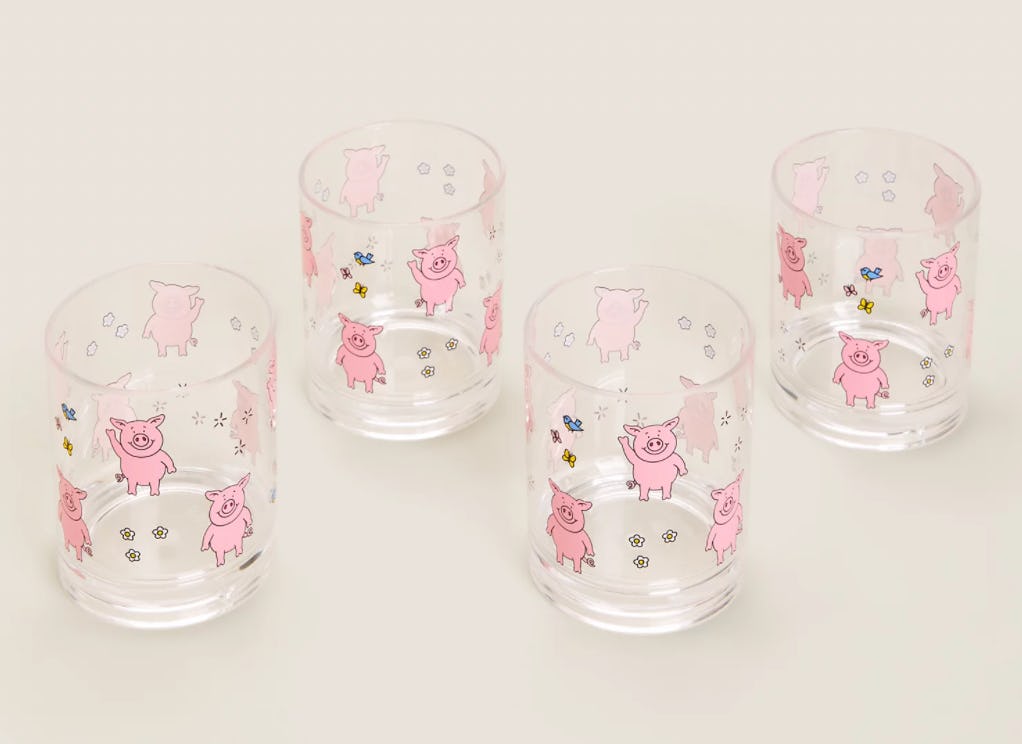 Set of 4 Percy Pig™ Picnic Tumblers