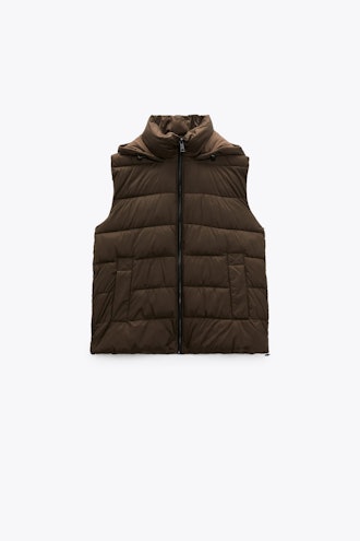 Zara Wind Protection Puffer Vest.