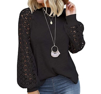 MIHOLL Lace Casual Blouse 