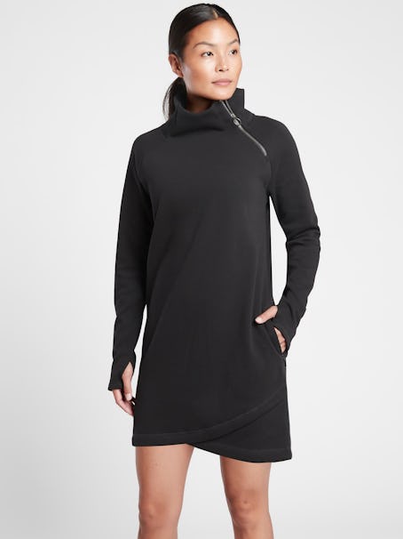 Cozy Karma Asym Sweatshirt Dress