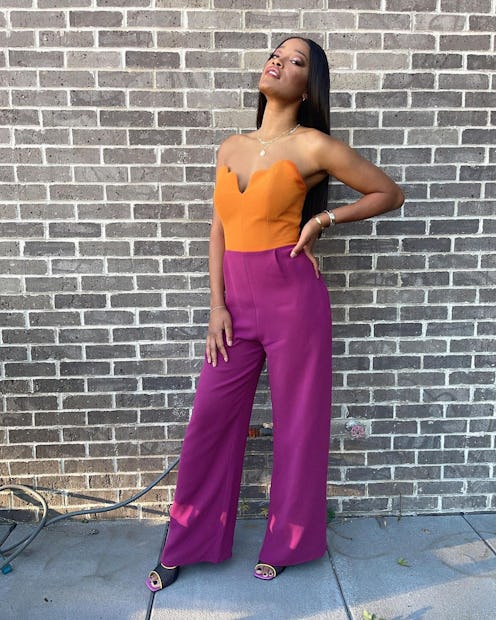 Keke Palmer glitter eye shadow