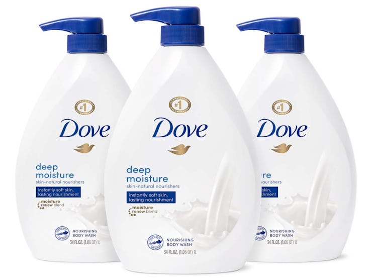 Dove Deep Moisture Body Wash With Pump (3-Pack)