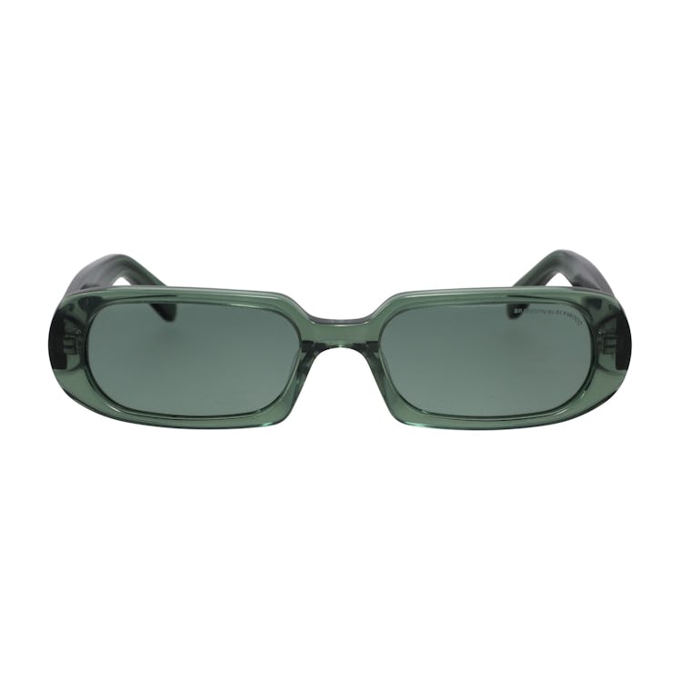 The J Sunglasses in Green from Brandon Blackwood.