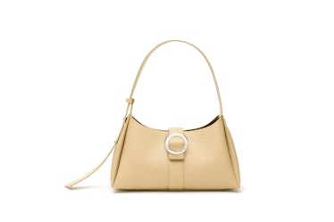 Nº47 Lucite Buckle Shoulder Bag in Sand Lizard from IMAGO-A.