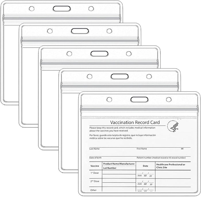 CDC Vaccination Card Protector (5 Pack)