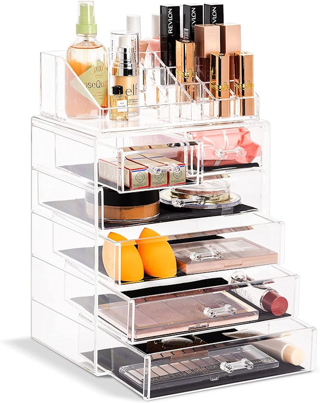 Sorbus Cosmetic Makeup and Jewelry Storage Case Display 