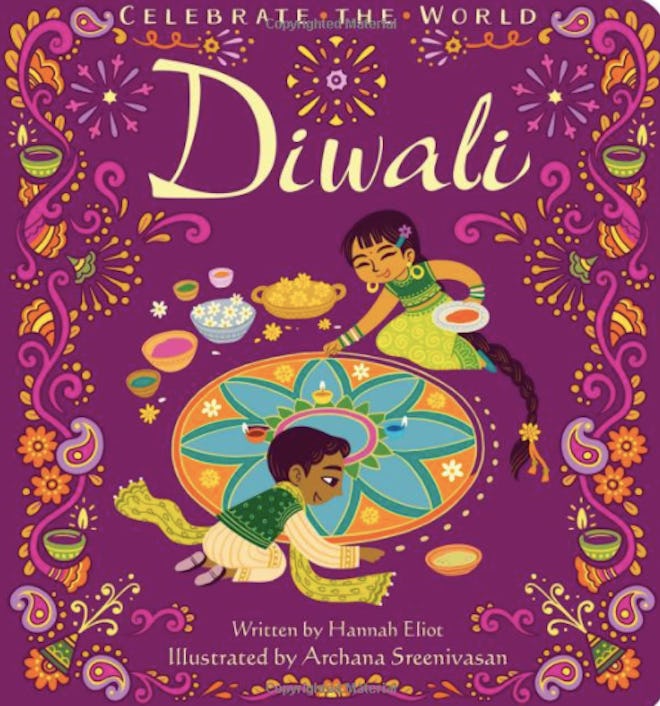 Book cover of children celebrating Diwali