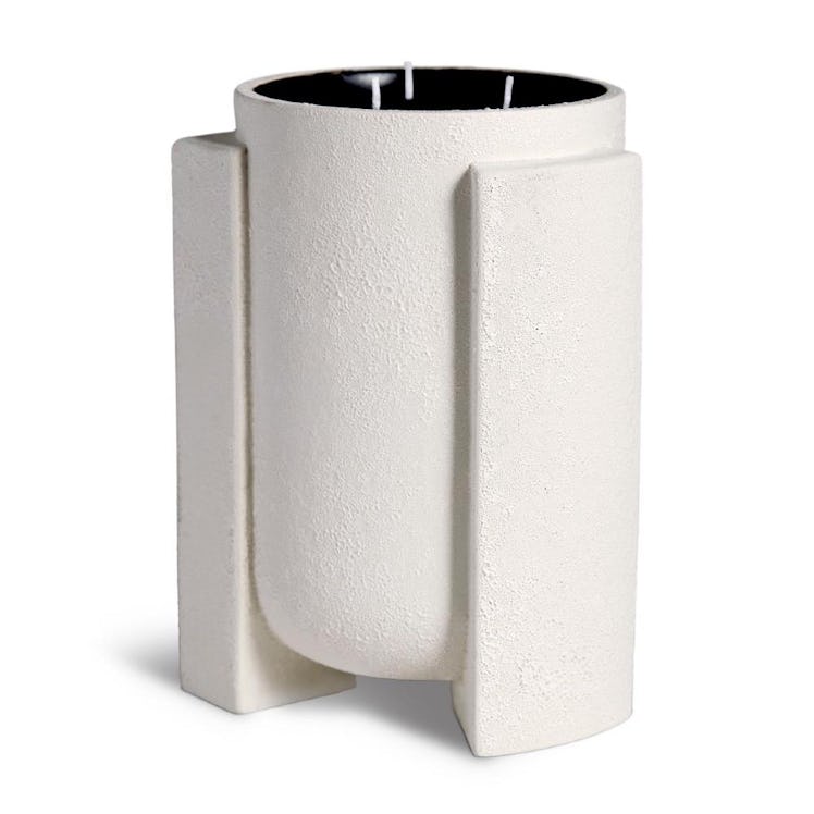 Cubisme Industrial Loft White Earthenware 3 Wick Scented Candle