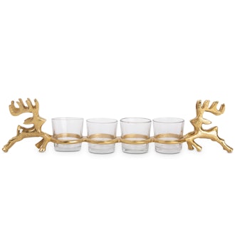 Reindeer Stand & Votive Candle Holders, 5-Pc. Set