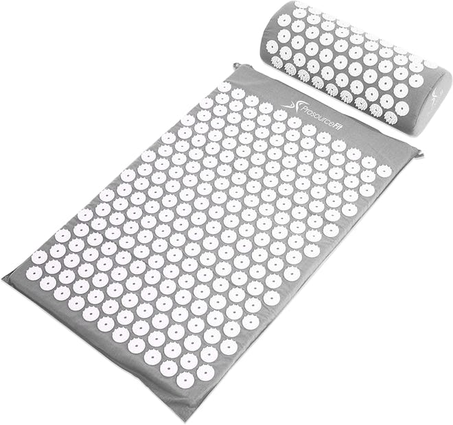  ProsourceFit Acupressure Mat and Pillow Set for Back/Neck Pain Relief and Muscle Relaxation