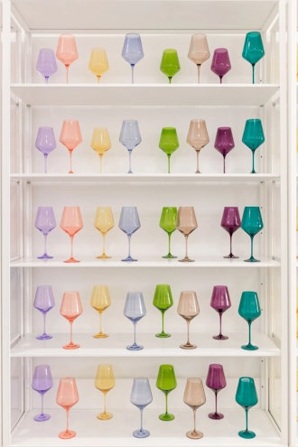 Estelle Colored Wine Stemware Set of 6