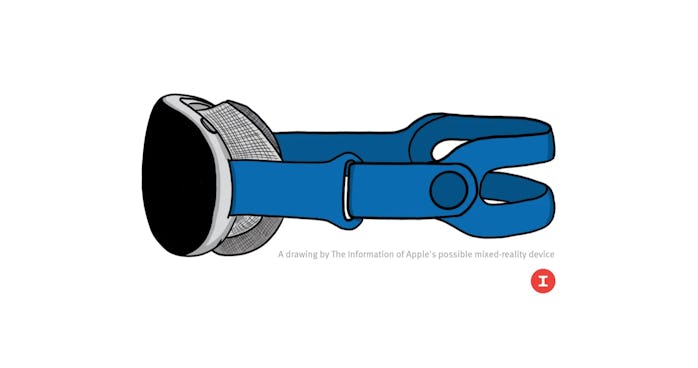 Apple mixed reality headset sketch