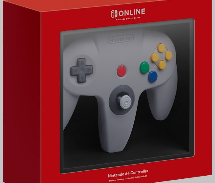 A look at the boxed N64 controller for Nintendo Switch