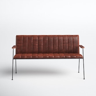 Dansby Genuine Leather Bench