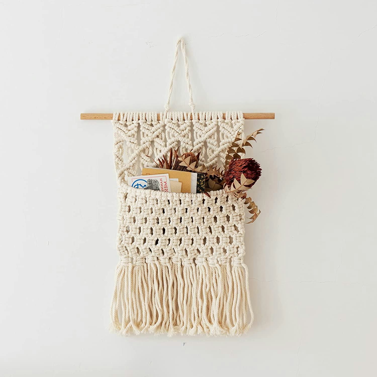 TIMEYARD Macrame Hanging Organizer