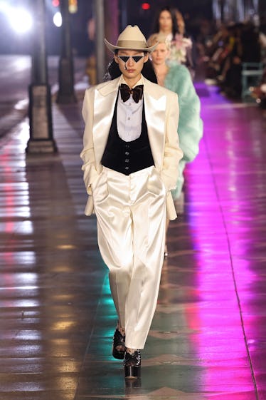 Tuxedo in Gucci show