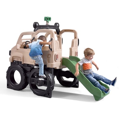step 2 safari truck climber is a popular 2021 holiday toy for 2-4 year olds