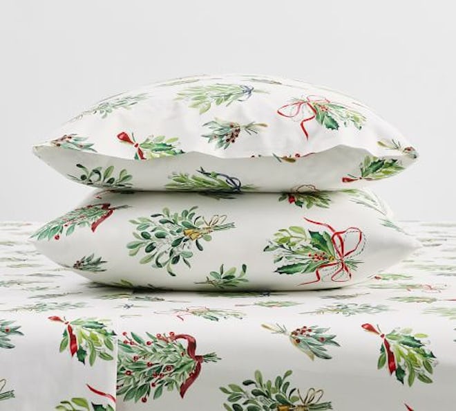 Mistletoe Organic Cotton Pillowcases - Set of 2