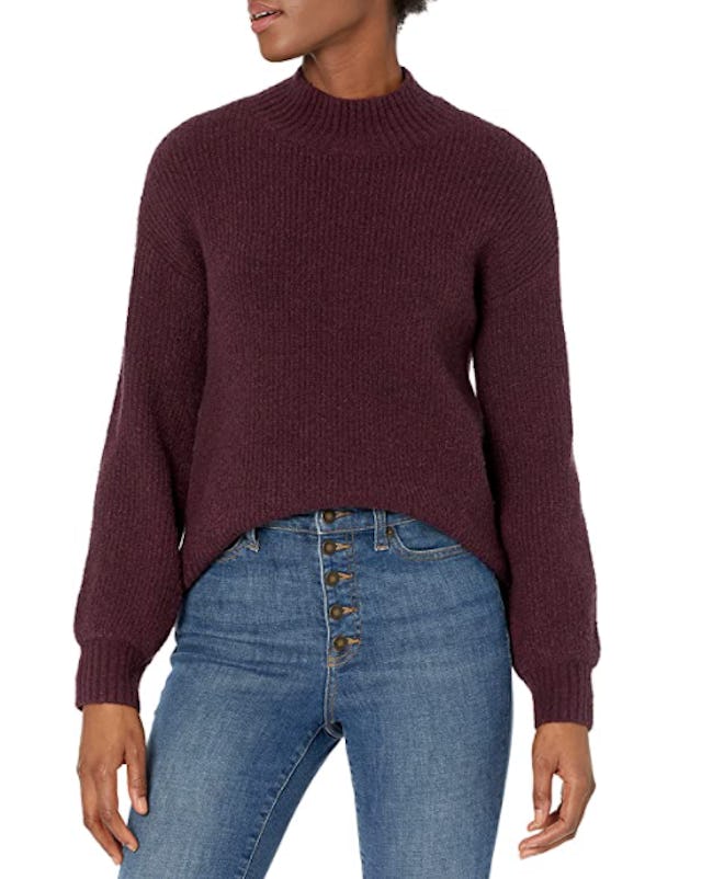 This balloon-sleeve sweater is an editor's pick for comfiest sweater. 