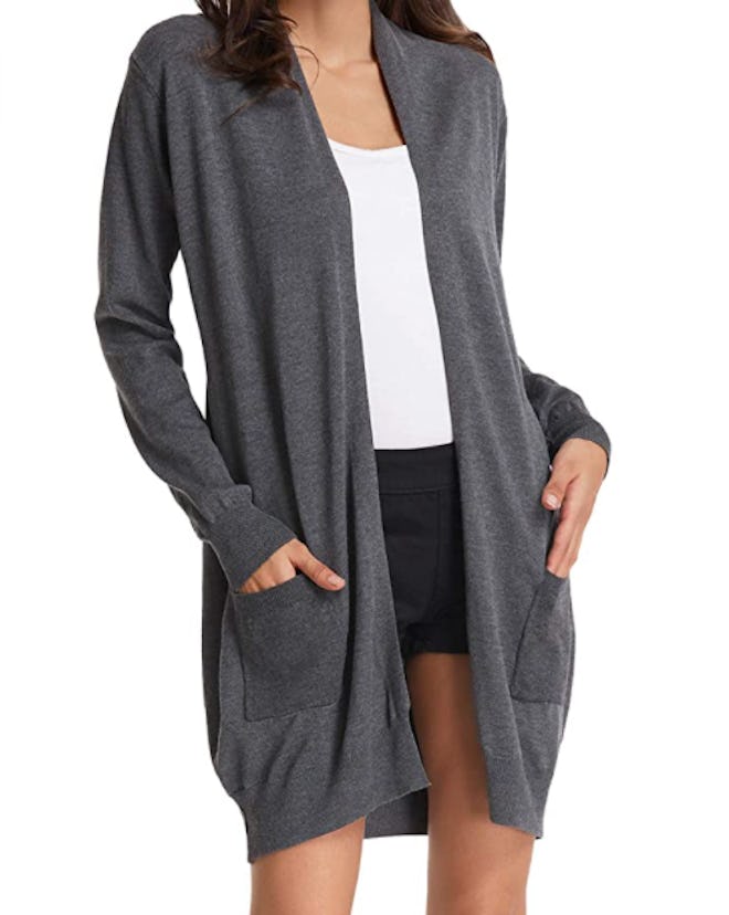 This open-front cardigan is comfy and effortless. 