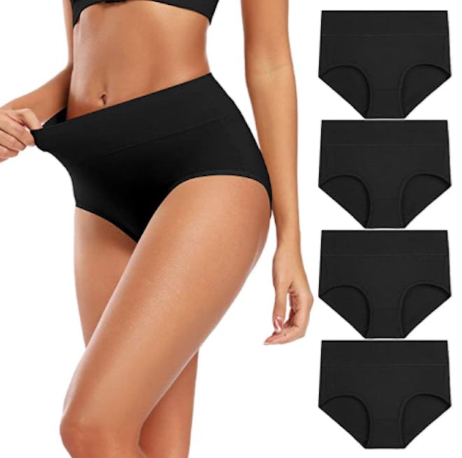 Molasus Cotton High-Waisted Underwear (4-Pack)