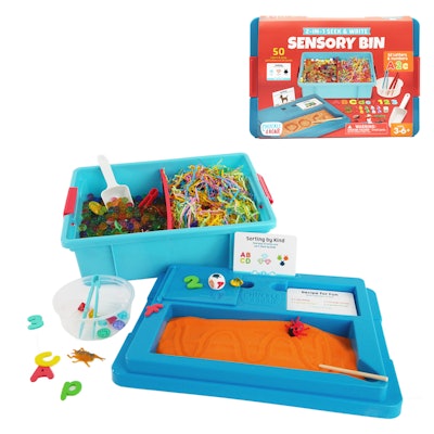 Chuckle & Roar 2-In-1 Seek & Write Sensory Bin is a popular 2021 holiday toy for 4-6 year-olds