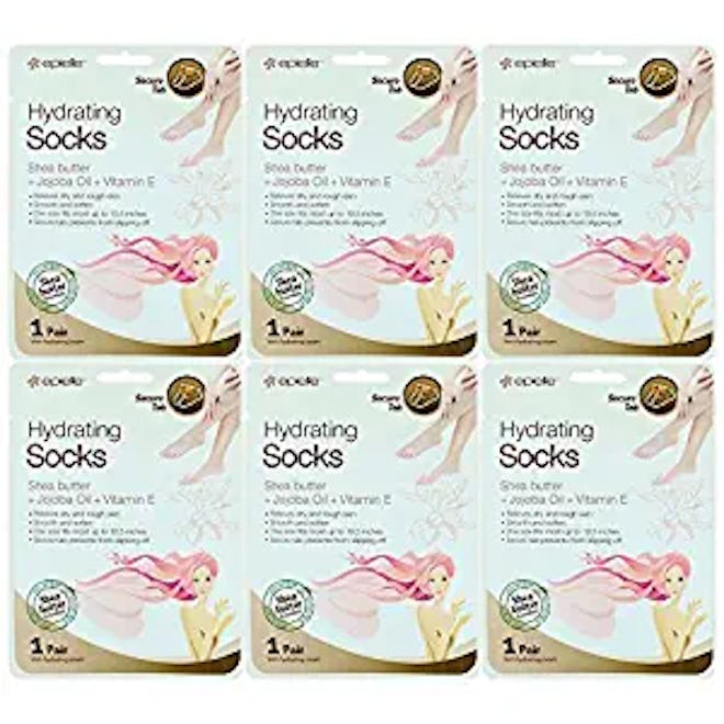 Epielle Hydrating Foot Masks (6-Pack)