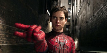 Tobey Maguire as Peter Parker in 2004’s Spider-Man 2