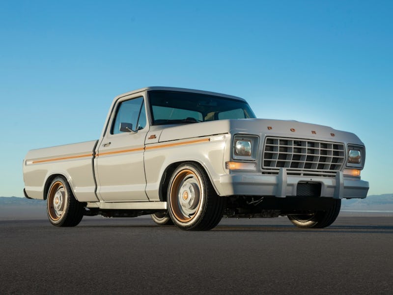 Ford F-100 Eluminator custom concept electric pickup truck promo image