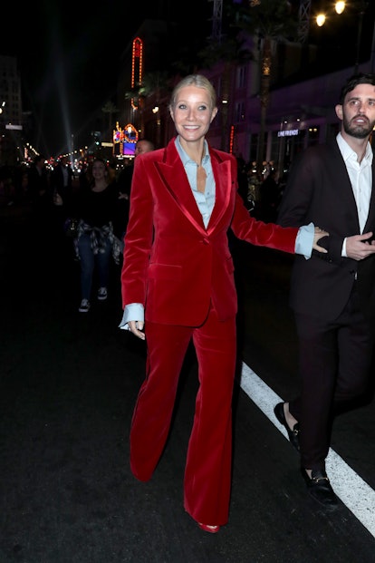 Gwyneth Paltrow Rewore the Red Gucci Suit from the 1996 VMAs