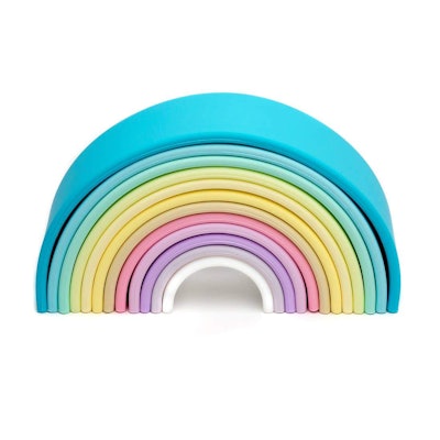 Rainbow silicone toy is a popular 2021 toy for babies