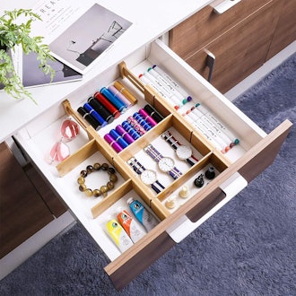 Polywit Bamboo Drawer Divider Insert