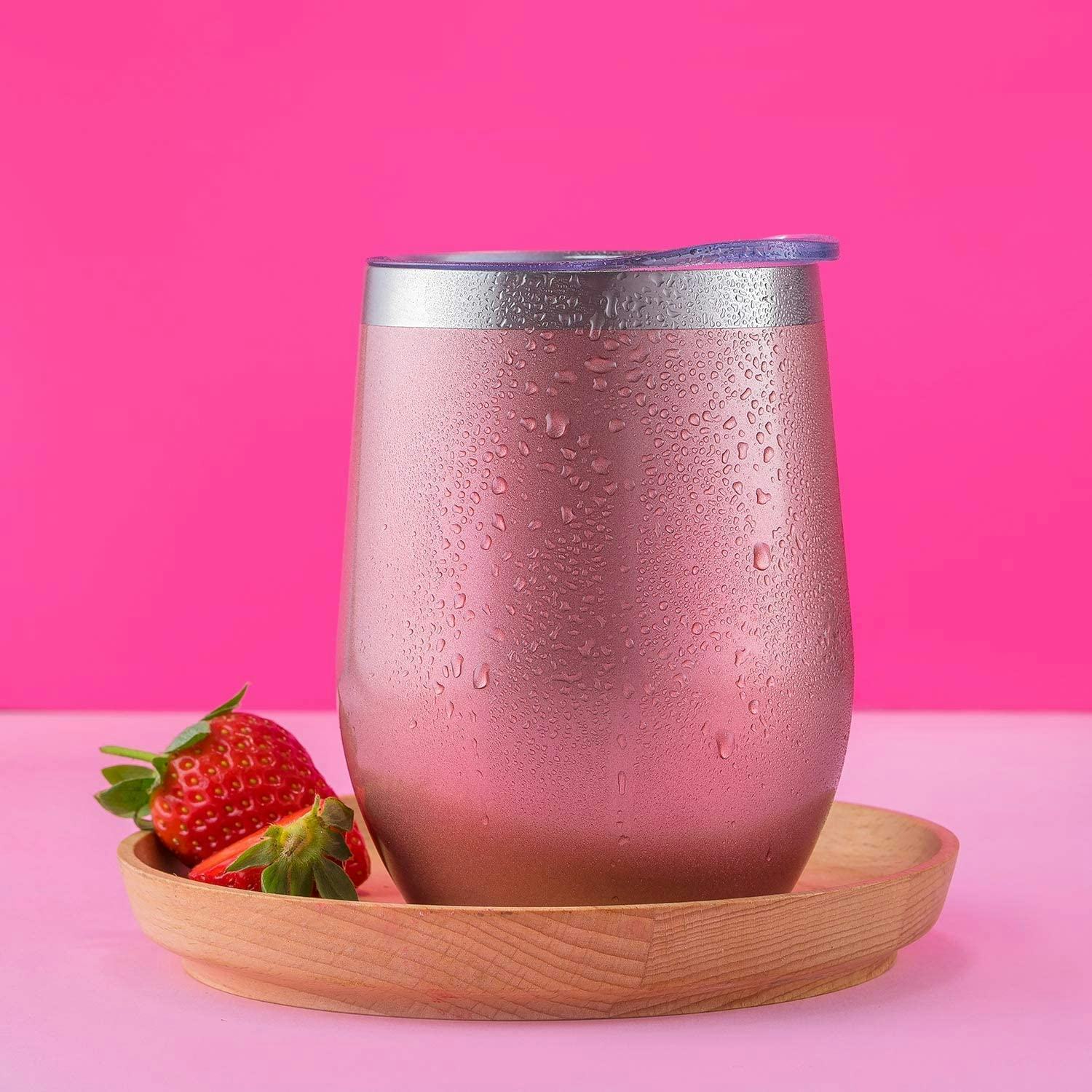 CHILLOUT LIFE Stainless Steel Wine Tumblers (2 Pack)