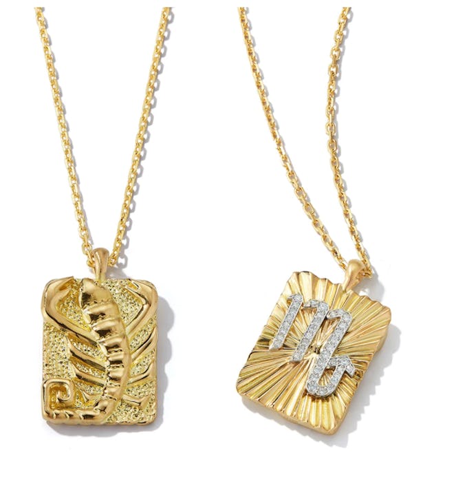 Scorpio Zodiac Pendant Necklace with Diamonds