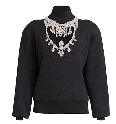 Necklace Cutout Sweater