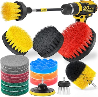 Holikme Drill Brush Attachments Set (20 Pieces)