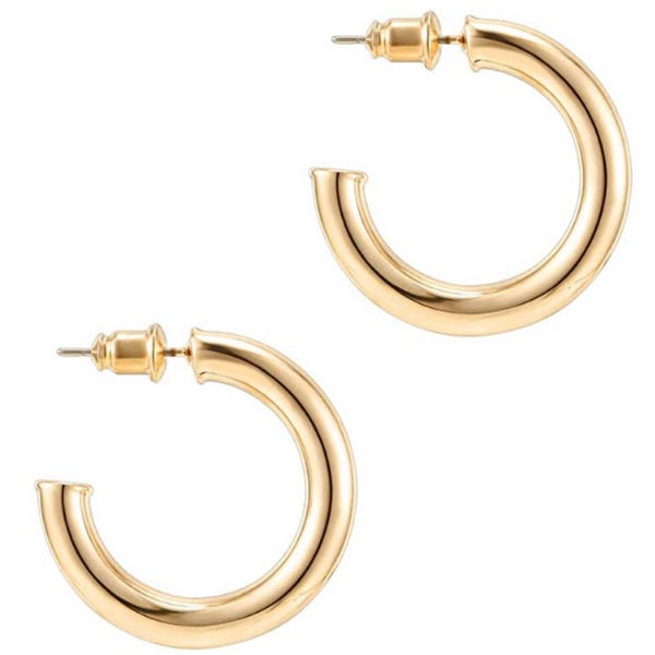PAVOI Chunky Open Hoop Earrings