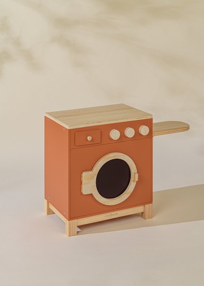 Coco Village Wooden Play Washing Machine is a popular 2021 holiday toy for 4-6 year-olds
